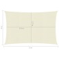 vidaXL Vela Parasole 160 g/m² Crema 3x5 m in HDPE vidaXL Vela Parasole 160 g/m² Crema 3x5 m in HDPE