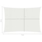 vidaXL Vela Parasole 160 g/m² Bianca 4x5 m in HDPE vidaXL Vela Parasole 160 g/m² Bianca 4x5 m in HDPE