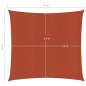 vidaXL Vela Parasole 160 g/m² Terracotta 6x6 m in HDPE vidaXL Vela Parasole 160 g/m² Terracotta 6x6 m in HDPE
