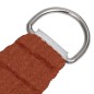 vidaXL Vela Parasole 160 g/m² Terracotta 3/4x2 m in HDPE
