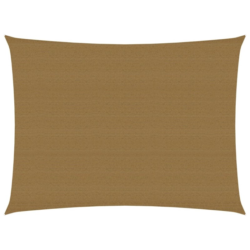vidaXL Vela Parasole 160 g/m² Grigio Talpa 3,5x4,5 m in HDPE
