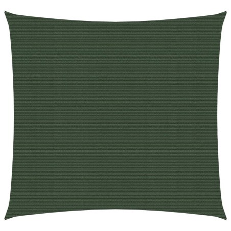 vidaXL Vela Parasole 160 g/m² Verde Scuro 4,5x4,5 m in HDPE