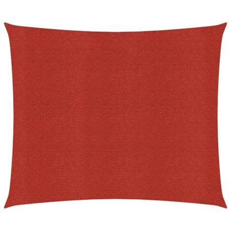 vidaXL Vela Parasole 160 g/m² Rossa 3,6x3,6 m in HDPE