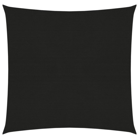 vidaXL Vela Parasole 160 g/m² Nera 3x3 m in HDPE