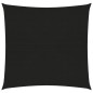 vidaXL Vela Parasole 160 g/m² Nera 3x3 m in HDPE