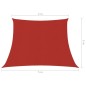vidaXL Vela Parasole 160 g/m² Rossa 4/5x3 m in HDPE vidaXL Vela Parasole 160 g/m² Rossa 4/5x3 m in HDPE