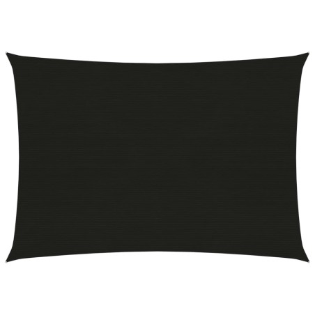 vidaXL Vela Parasole 160 g/m² Nera 2,5x4 m in HDPE
