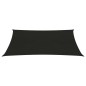 vidaXL Vela Parasole 160 g/m² Nera 2,5x4 m in HDPE