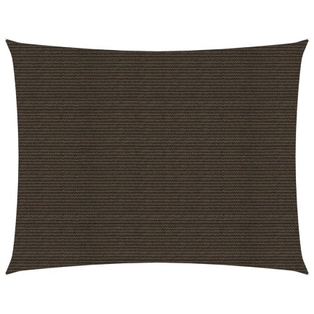 vidaXL Vela Parasole 160 g/m² Marrone 2,5x3,5 m in HDPE