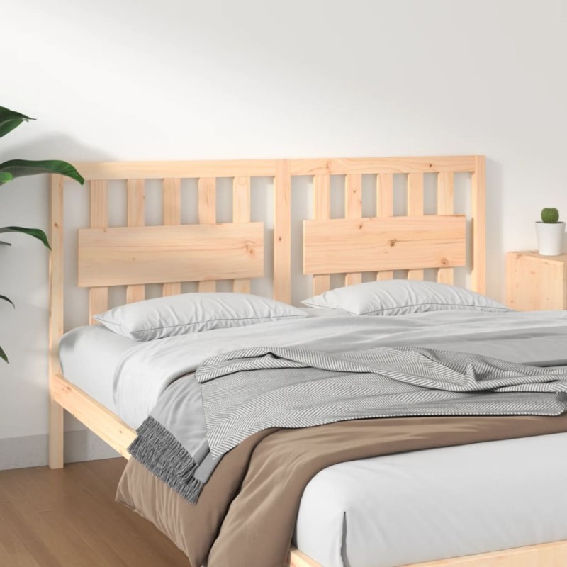 Testiera per Letto 155,5x4x100 cm in Legno Massello di Pino Testiera per Letto 155,5x4x100 cm in Legno Massello di Pino