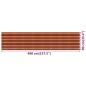 vidaXL Paravento da Balcone Multicolore 90x400 cm in HDPE vidaXL Paravento da Balcone Multicolore 90x400 cm in HDPE