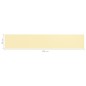vidaXL Schermo Frangivista per Balcone Beige 90x500 cm in HDPE vidaXL Schermo Frangivista per Balcone Beige 90x500 cm in HDPE