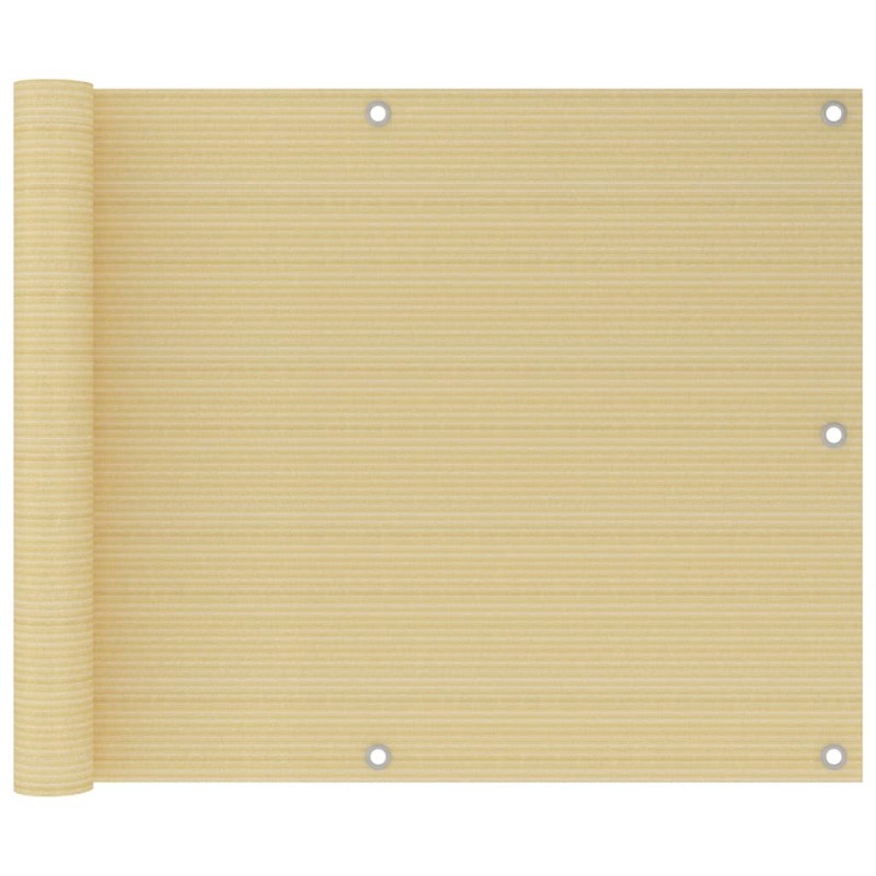 vidaXL Schermo Frangivista per Balconi Beige 75x300 cm in HDPE vidaXL Schermo Frangivista per Balconi Beige 75x300 cm in HDPE