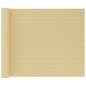 vidaXL Schermo Frangivista per Balconi Beige 75x300 cm in HDPE vidaXL Schermo Frangivista per Balconi Beige 75x300 cm in HDPE