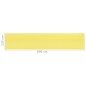 vidaXL Paravento da Balcone Giallo e Bianco 120x600 cm in HDPE vidaXL Paravento da Balcone Giallo e Bianco 120x600 cm in HDPE