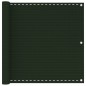 vidaXL Schermo Frangivista per Balcone Verde Scuro 90x500 cm in HDPE vidaXL Schermo Frangivista per Balcone Verde Scuro 90x500 cm in HDPE