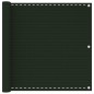 vidaXL Paravento da Balcone Verde Scuro 90x400 cm in HDPE vidaXL Paravento da Balcone Verde Scuro 90x400 cm in HDPE