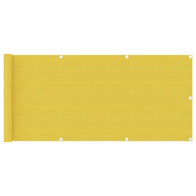 vidaXL Schermo Frangivista per Balcone Giallo 75x500 cm in HDPE vidaXL Schermo Frangivista per Balcone Giallo 75x500 cm in HDPE