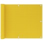 vidaXL Paravento da Balcone Giallo 75x600 cm in HDPE vidaXL Paravento da Balcone Giallo 75x600 cm in HDPE
