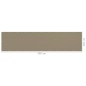 vidaXL Paravento da Balcone Grigio Talpa 120x500 cm in HDPE vidaXL Paravento da Balcone Grigio Talpa 120x500 cm in HDPE