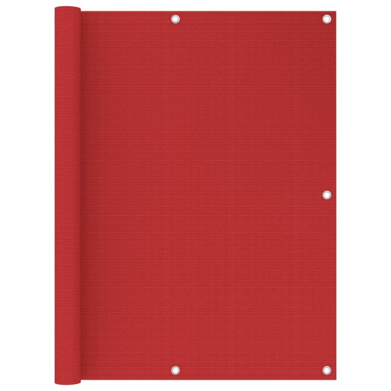 vidaXL Paravento da Balcone Rosso 120x300 cm in HDPE vidaXL Paravento da Balcone Rosso 120x300 cm in HDPE