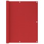 vidaXL Paravento da Balcone Rosso 120x300 cm in HDPE vidaXL Paravento da Balcone Rosso 120x300 cm in HDPE