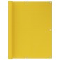 vidaXL Schermo Frangivista per Balcone Giallo 120x500 cm in HDPE vidaXL Schermo Frangivista per Balcone Giallo 120x500 cm in HDPE