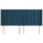 Testiera ad Orecchio Blu Scuro 183x16x118/128 cm in Velluto Testiera ad Orecchio Blu Scuro 183x16x118/128 cm in Velluto