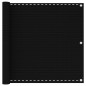 vidaXL Paravento da Balcone Nero 90x300 cm in HDPE vidaXL Paravento da Balcone Nero 90x300 cm in HDPE