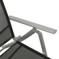 vidaXL Set Divani da Giardino 3 pz in Textilene e Alluminio Argento vidaXL Set Divani da Giardino 3 pz in Textilene e Alluminio Argento