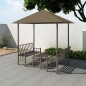 vidaXL Padiglione Giardino Tavolo e Panche 2,5x1,5x2,4m Talpa 180 g/m² vidaXL Padiglione Giardino Tavolo e Panche 2,5x1,5x2,4m Talpa 180 g/m²