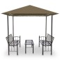 vidaXL Padiglione Giardino Tavolo e Panche 2,5x1,5x2,4m Talpa 180 g/m² vidaXL Padiglione Giardino Tavolo e Panche 2,5x1,5x2,4m Talpa 180 g/m²