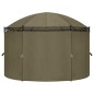 vidaXL Gazebo con Tende 520x349x255 cm Grigio Talpa 180 g/m² vidaXL Gazebo con Tende 520x349x255 cm Grigio Talpa 180 g/m²