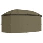vidaXL Gazebo con Tende 520x349x255 cm Grigio Talpa 180 g/m² vidaXL Gazebo con Tende 520x349x255 cm Grigio Talpa 180 g/m²
