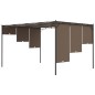 vidaXL Gazebo da Giardino con Tenda Laterale 4x3x2,25 m Talpa