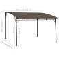 vidaXL Tenda Parasole da Giardino 3x3x2,55 m Talpa vidaXL Tenda Parasole da Giardino 3x3x2,55 m Talpa