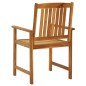 vidaXL Sedie da Giardino 4 pz in Legno Massello di Acacia vidaXL Sedie da Giardino 4 pz in Legno Massello di Acacia