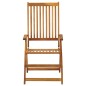 vidaXL Sedie Reclinabili da Giardino 3 pz in Legno Massello di Acacia vidaXL Sedie Reclinabili da Giardino 3 pz in Legno Massello di Acacia