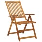 vidaXL Sedie Reclinabili da Giardino 3 pz in Legno Massello di Acacia vidaXL Sedie Reclinabili da Giardino 3 pz in Legno Massello di Acacia
