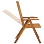 vidaXL Sedie Reclinabili da Giardino 3 pz in Legno Massello di Acacia vidaXL Sedie Reclinabili da Giardino 3 pz in Legno Massello di Acacia