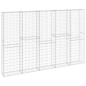 vidaXL Gabbione in Acciaio Zincato Coperto 300x30x200 cm
