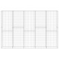 vidaXL Gabbione in Acciaio Zincato Coperto 300x30x200 cm