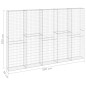 vidaXL Gabbione in Acciaio Zincato Coperto 300x30x200 cm