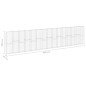 vidaXL Gabbione in Acciaio Zincato Coperto 900x30x200 cm vidaXL Gabbione in Acciaio Zincato Coperto 900x30x200 cm