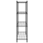 vidaXL Scaffale a 4 Livelli 90x35x137 cm Nero 200 kg vidaXL Scaffale a 4 Livelli 90x35x137 cm Nero 200 kg