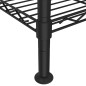 vidaXL Scaffale a 4 Livelli 90x35x137 cm Nero 200 kg vidaXL Scaffale a 4 Livelli 90x35x137 cm Nero 200 kg