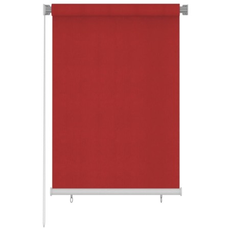 vidaXL Tenda a Rullo per Esterni 100x140 cm Rossa HDPE