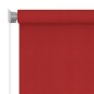 vidaXL Tenda a Rullo per Esterni 100x140 cm Rossa HDPE
