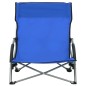 vidaXL Sedie da Spiaggia Pieghevoli 2 pz in Tessuto Blu vidaXL Sedie da Spiaggia Pieghevoli 2 pz in Tessuto Blu