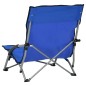 vidaXL Sedie da Spiaggia Pieghevoli 2 pz in Tessuto Blu vidaXL Sedie da Spiaggia Pieghevoli 2 pz in Tessuto Blu
